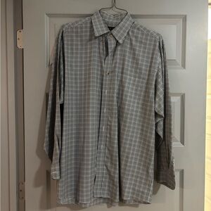 Jos. A. Bank Blue and Brown Checkered Shirt